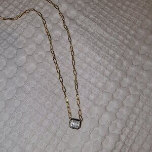 Allison Kaufman 14k gold link Diamond Necklace